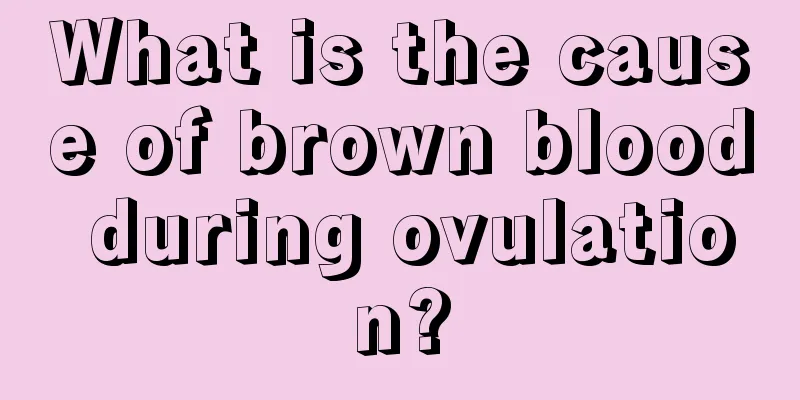 What is the cause of brown blood during ovulation?