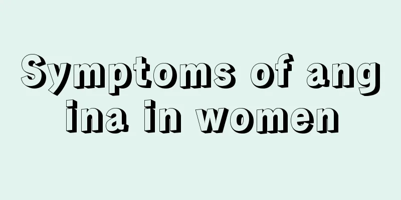 Symptoms of angina in women