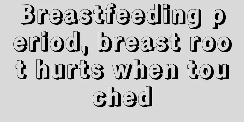 Breastfeeding period, breast root hurts when touched