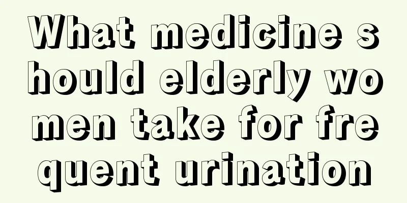 What medicine should elderly women take for frequent urination