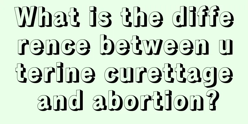 What is the difference between uterine curettage and abortion?