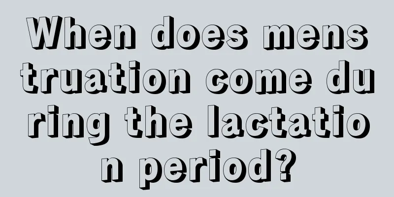 When does menstruation come during the lactation period?