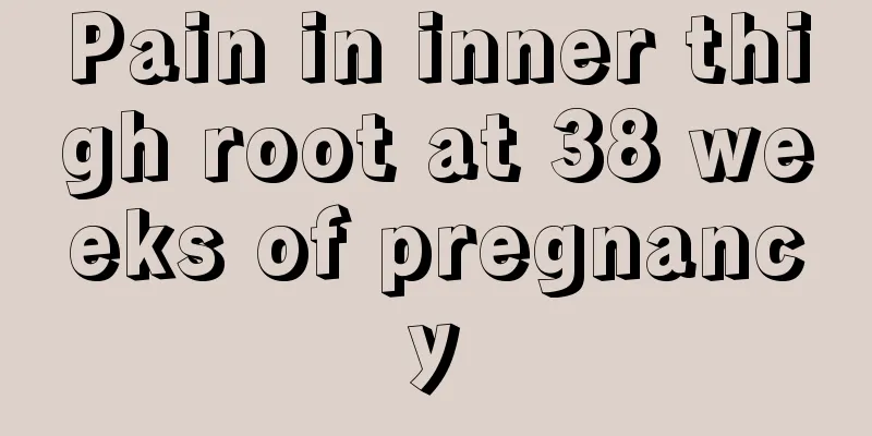 Pain in inner thigh root at 38 weeks of pregnancy