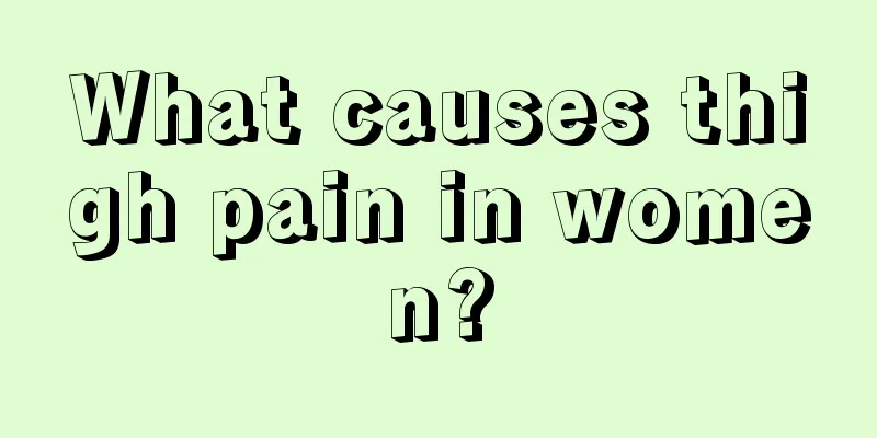 What causes thigh pain in women?