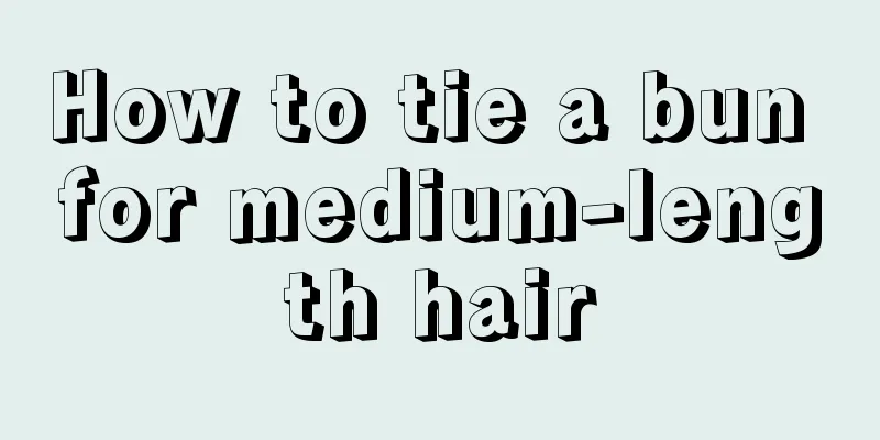 How to tie a bun for medium-length hair