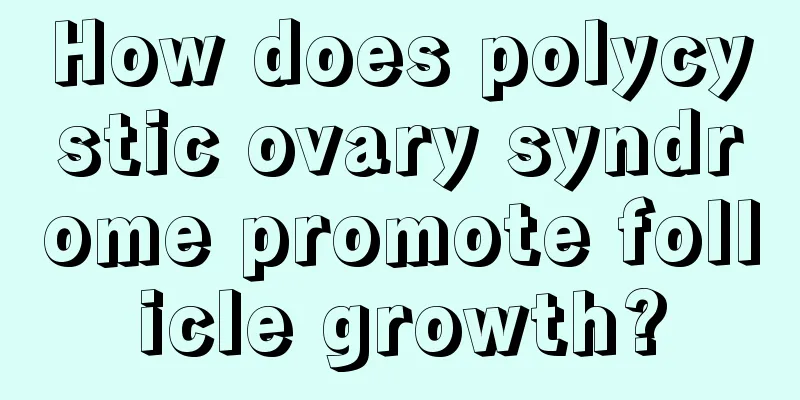 How does polycystic ovary syndrome promote follicle growth?