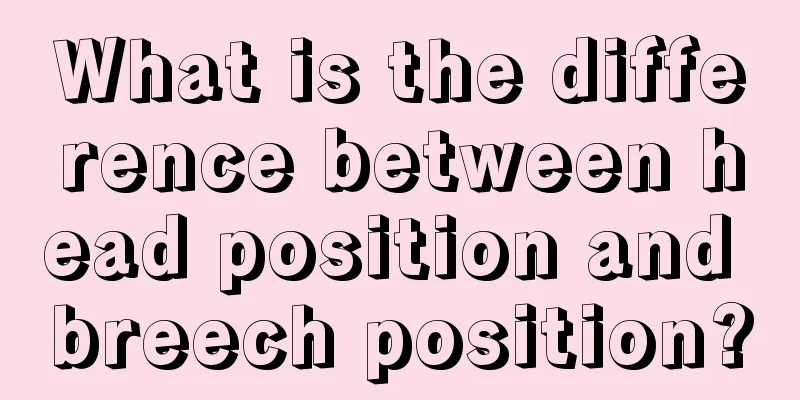 What is the difference between head position and breech position?