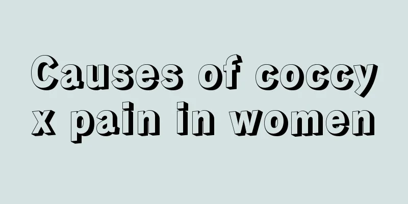 Causes of coccyx pain in women