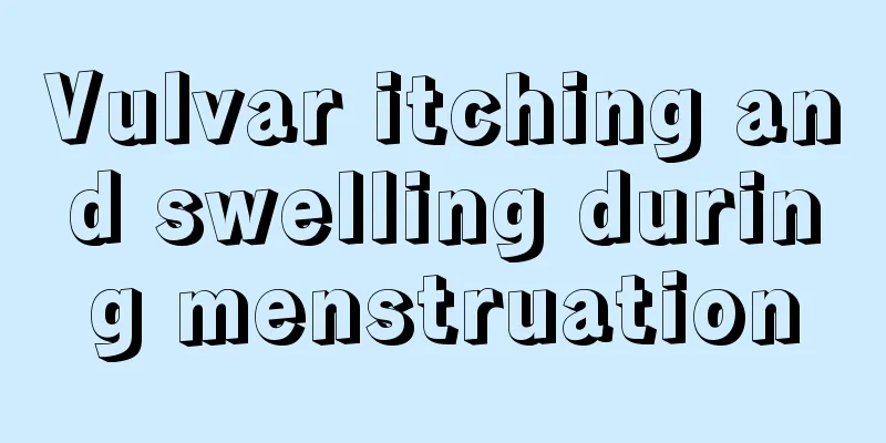 Vulvar itching and swelling during menstruation