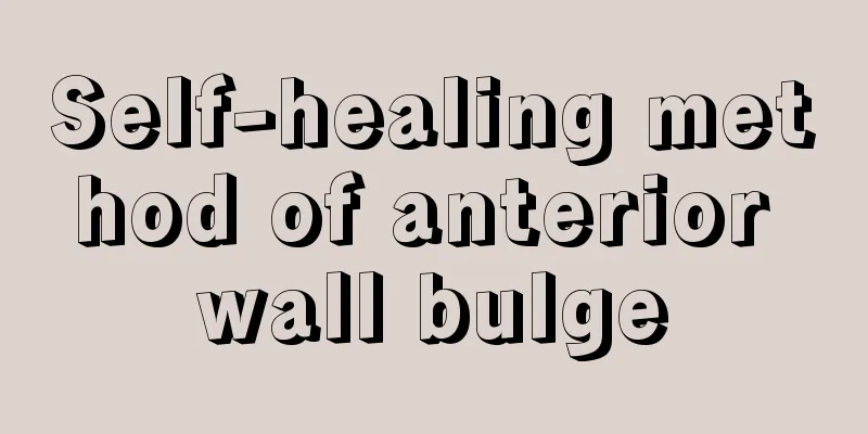 Self-healing method of anterior wall bulge