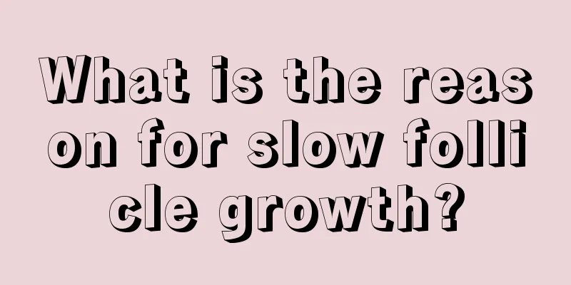 What is the reason for slow follicle growth?