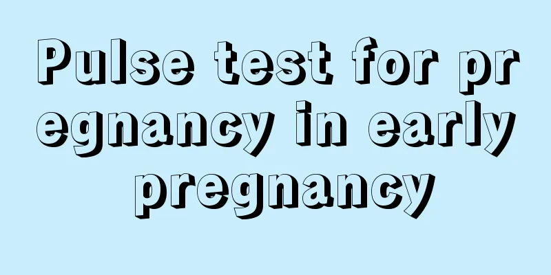 Pulse test for pregnancy in early pregnancy