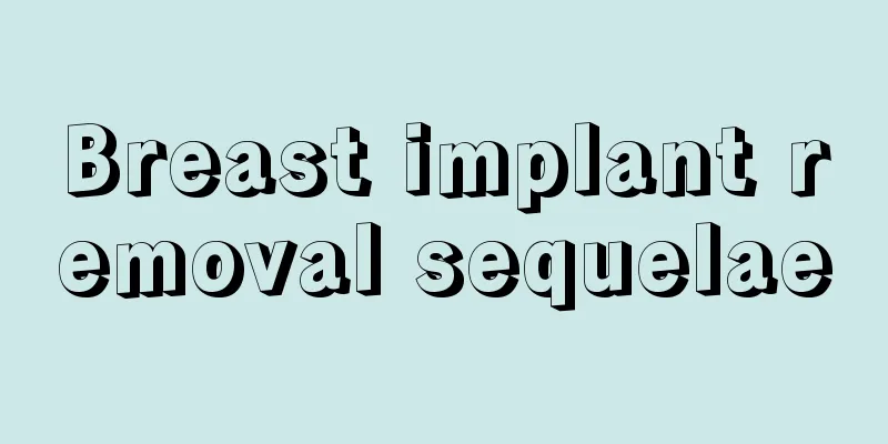 Breast implant removal sequelae