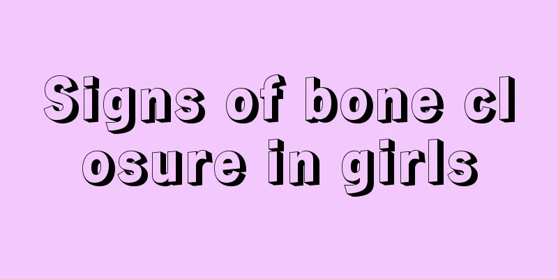 Signs of bone closure in girls