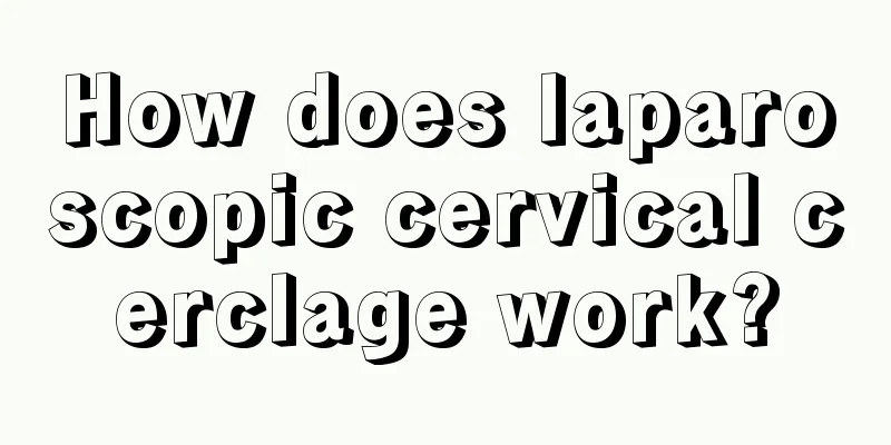 How does laparoscopic cervical cerclage work?