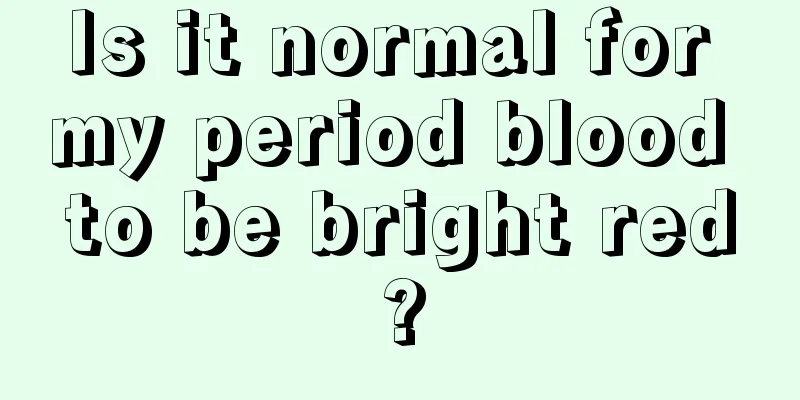 Is it normal for my period blood to be bright red?