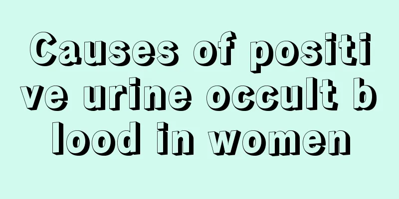 Causes of positive urine occult blood in women