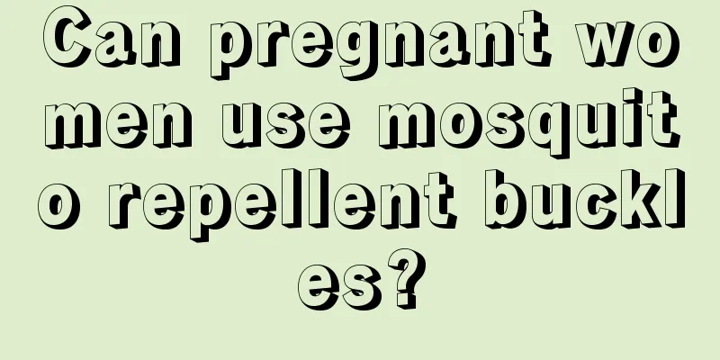 Can pregnant women use mosquito repellent buckles?