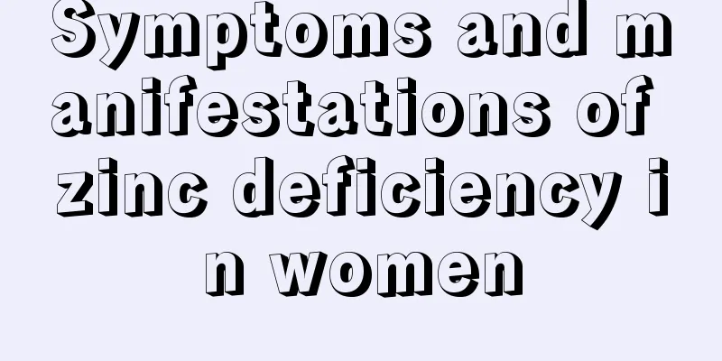 Symptoms and manifestations of zinc deficiency in women