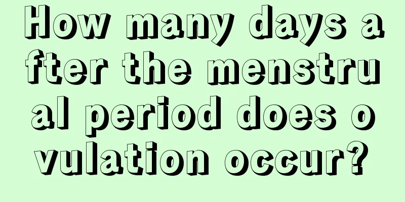 How many days after the menstrual period does ovulation occur?