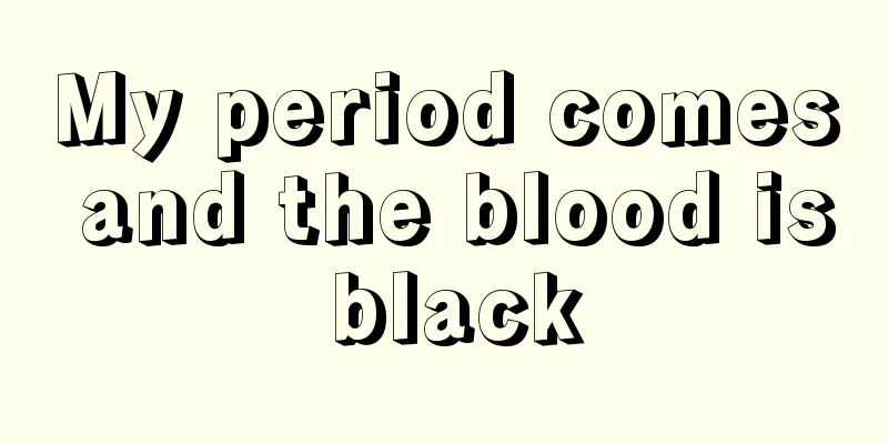 My period comes and the blood is black