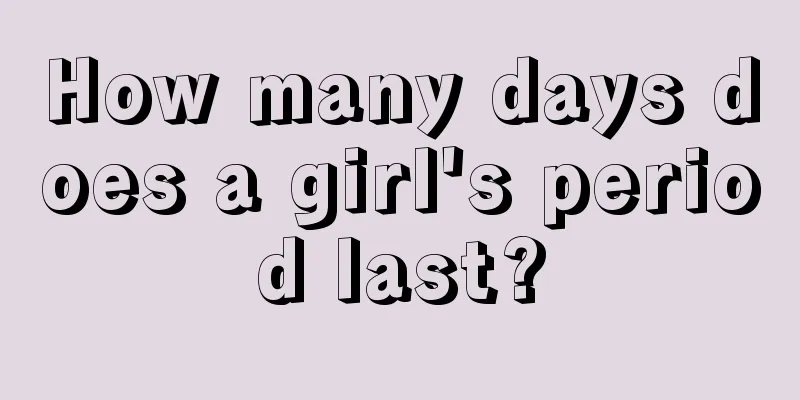 How many days does a girl's period last?