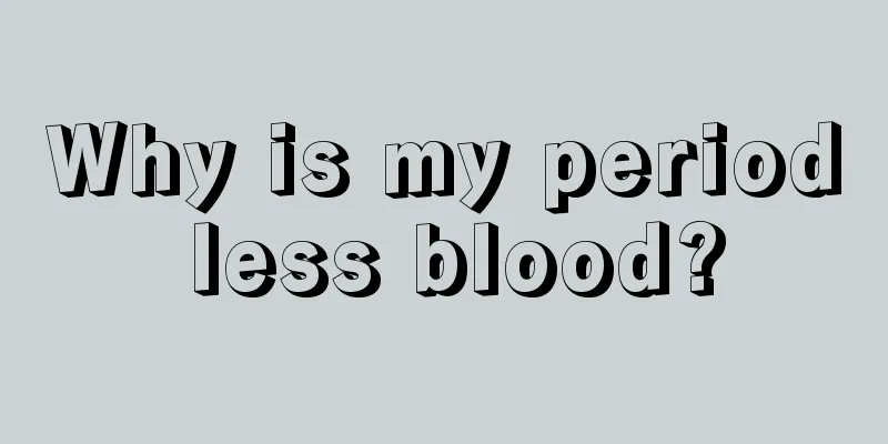 Why is my period less blood?