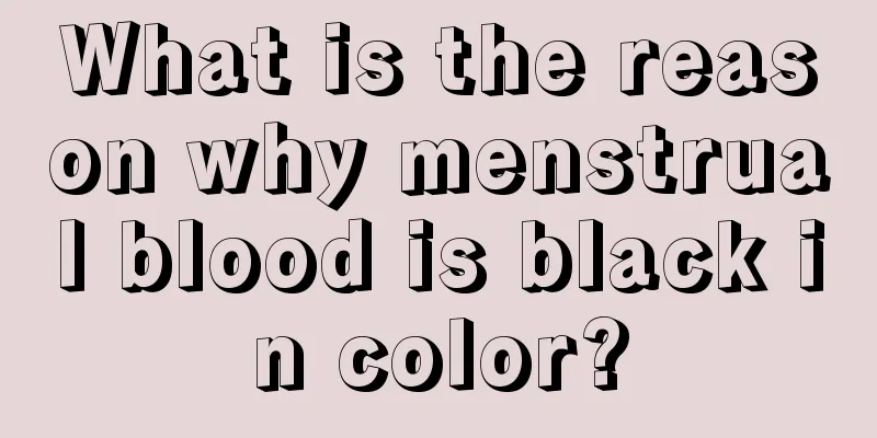 What is the reason why menstrual blood is black in color?