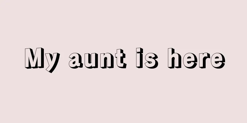 My aunt is here