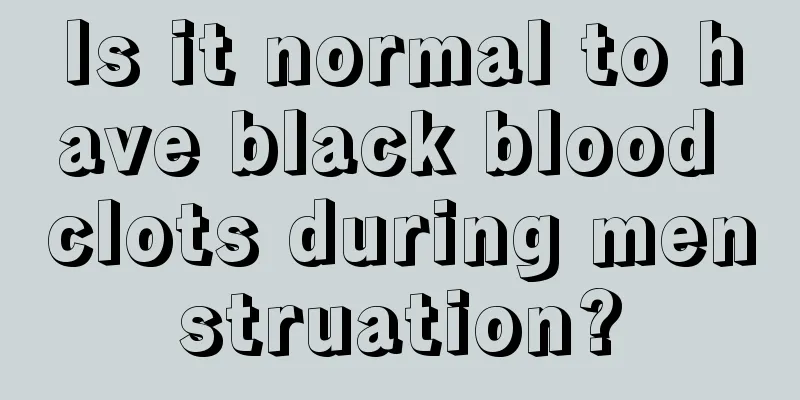 Is it normal to have black blood clots during menstruation?