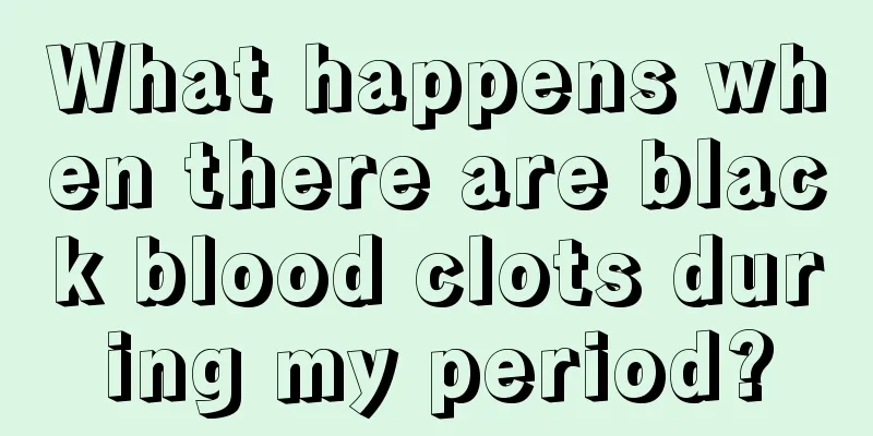 What happens when there are black blood clots during my period?