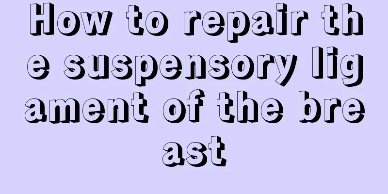 How to repair the suspensory ligament of the breast