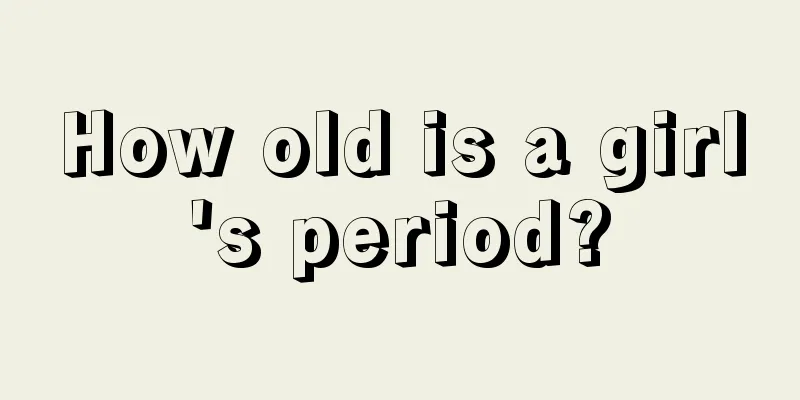 How old is a girl's period?