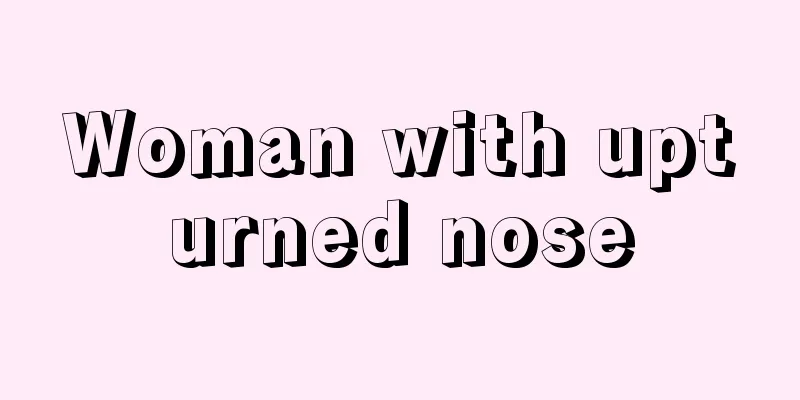 Woman with upturned nose