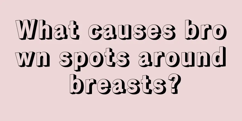 What causes brown spots around breasts?