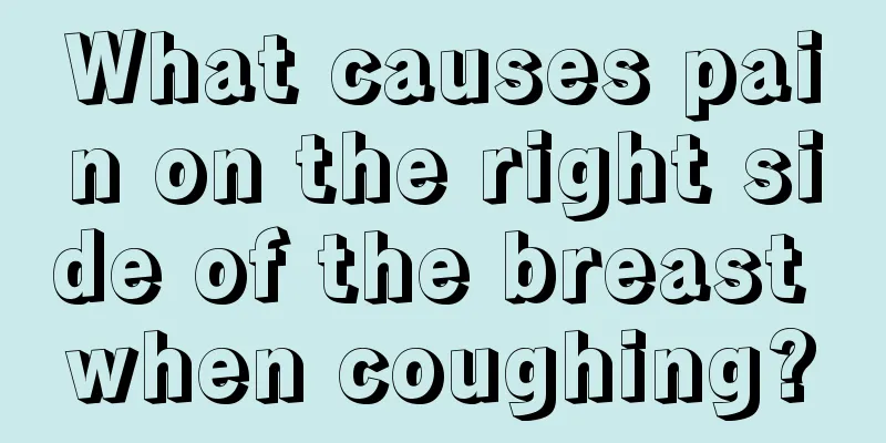 What causes pain on the right side of the breast when coughing?