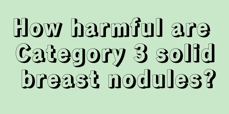 How harmful are Category 3 solid breast nodules?