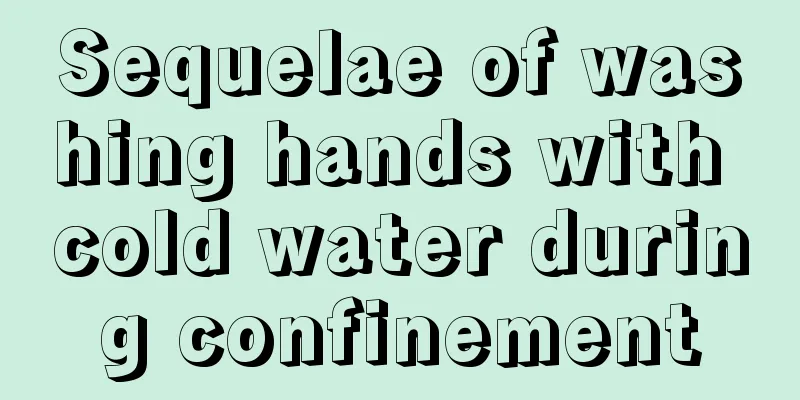 Sequelae of washing hands with cold water during confinement