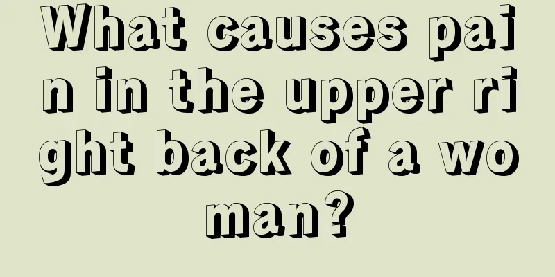 What causes pain in the upper right back of a woman?