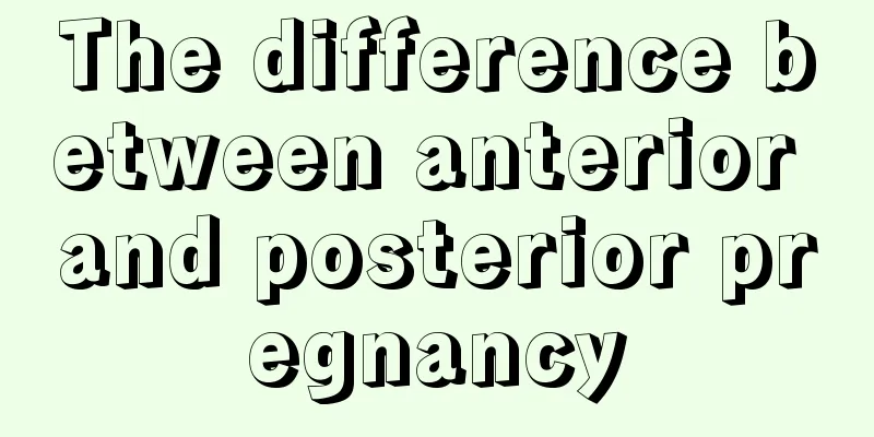 The difference between anterior and posterior pregnancy