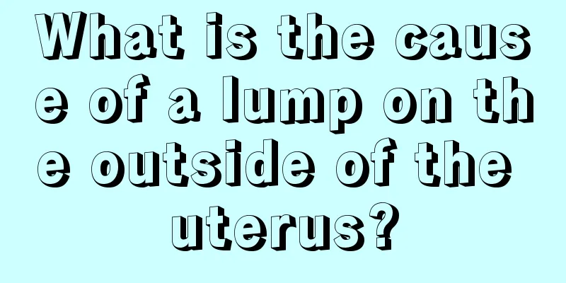 What is the cause of a lump on the outside of the uterus?