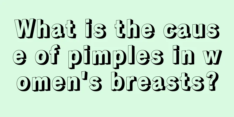 What is the cause of pimples in women's breasts?