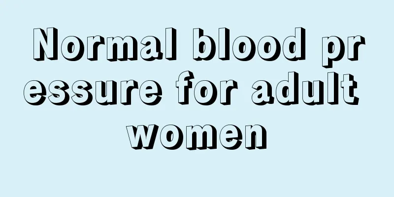 Normal blood pressure for adult women