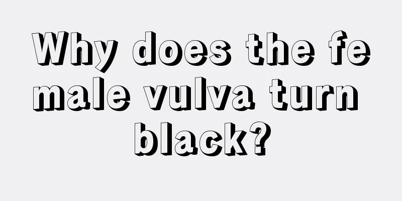 Why does the female vulva turn black?