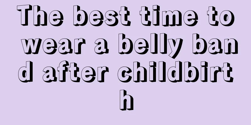 The best time to wear a belly band after childbirth