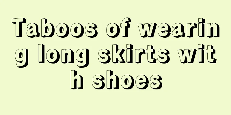 Taboos of wearing long skirts with shoes