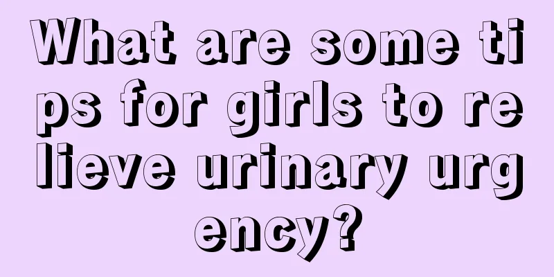 What are some tips for girls to relieve urinary urgency?