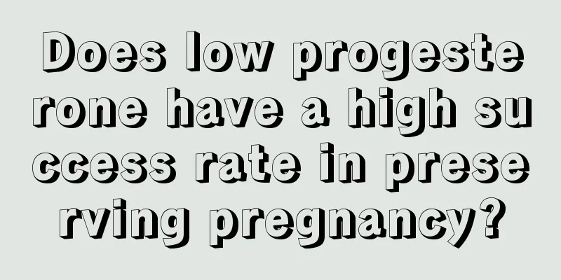 Does low progesterone have a high success rate in preserving pregnancy?