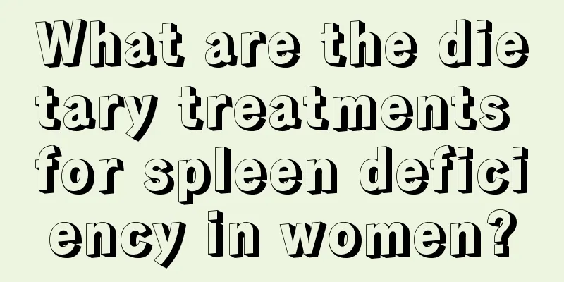 What are the dietary treatments for spleen deficiency in women?