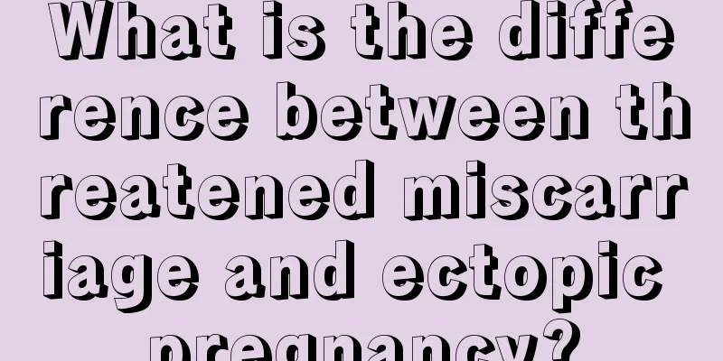 What is the difference between threatened miscarriage and ectopic pregnancy?